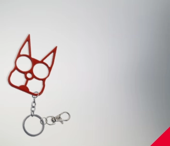 Porte-clés chat<br>de défense