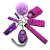 Set Complet porte-clefs de défense Rose Violet